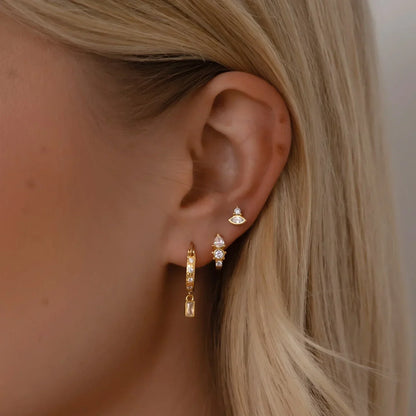 Cassidy Diamond Hoops
