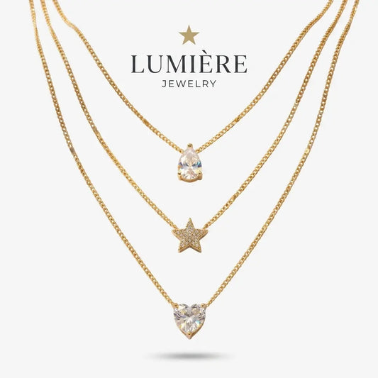 Céleste Layered Celestial Necklace