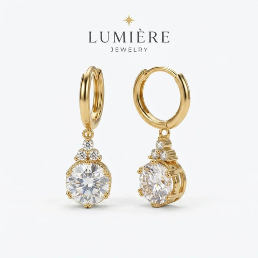 Étoile Drop Earrings · S925 Silver & Moissanite