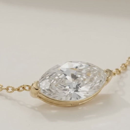 Navette Necklace · Crystal