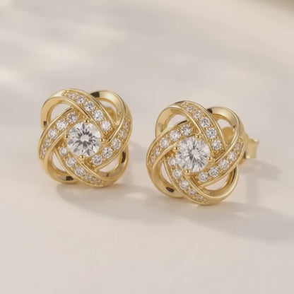 Knot Studs · 18K Gold Finish