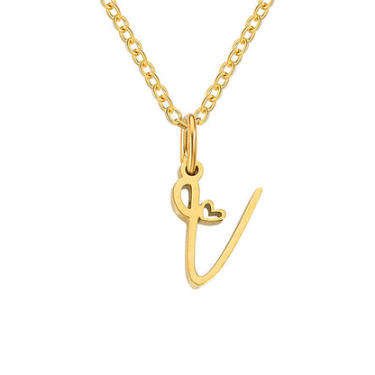 Sienna Initial Letter Necklace