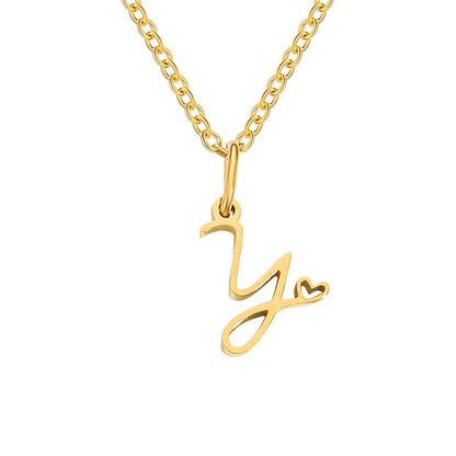 Sienna Initial Letter Necklace