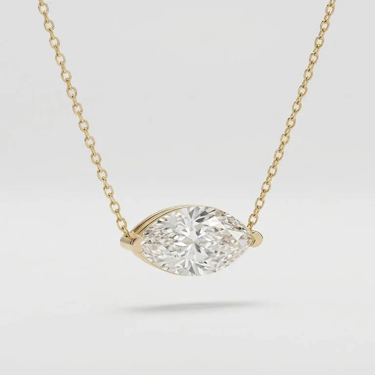 Navette Necklace · S925 Silver