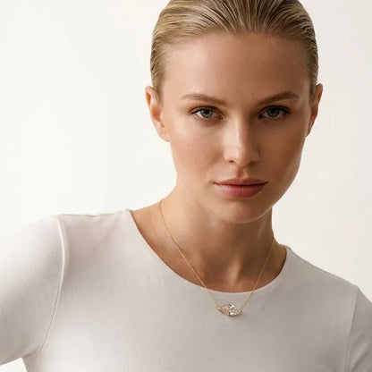 Navette Necklace · S925 Silver & Moissanite